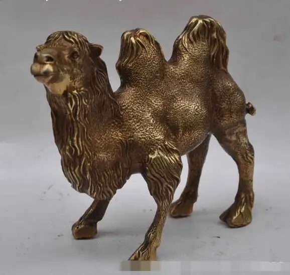 S1900 9 &quotкитайская Бронзовая медная статуя фэншуй верблюд зверь на удачу