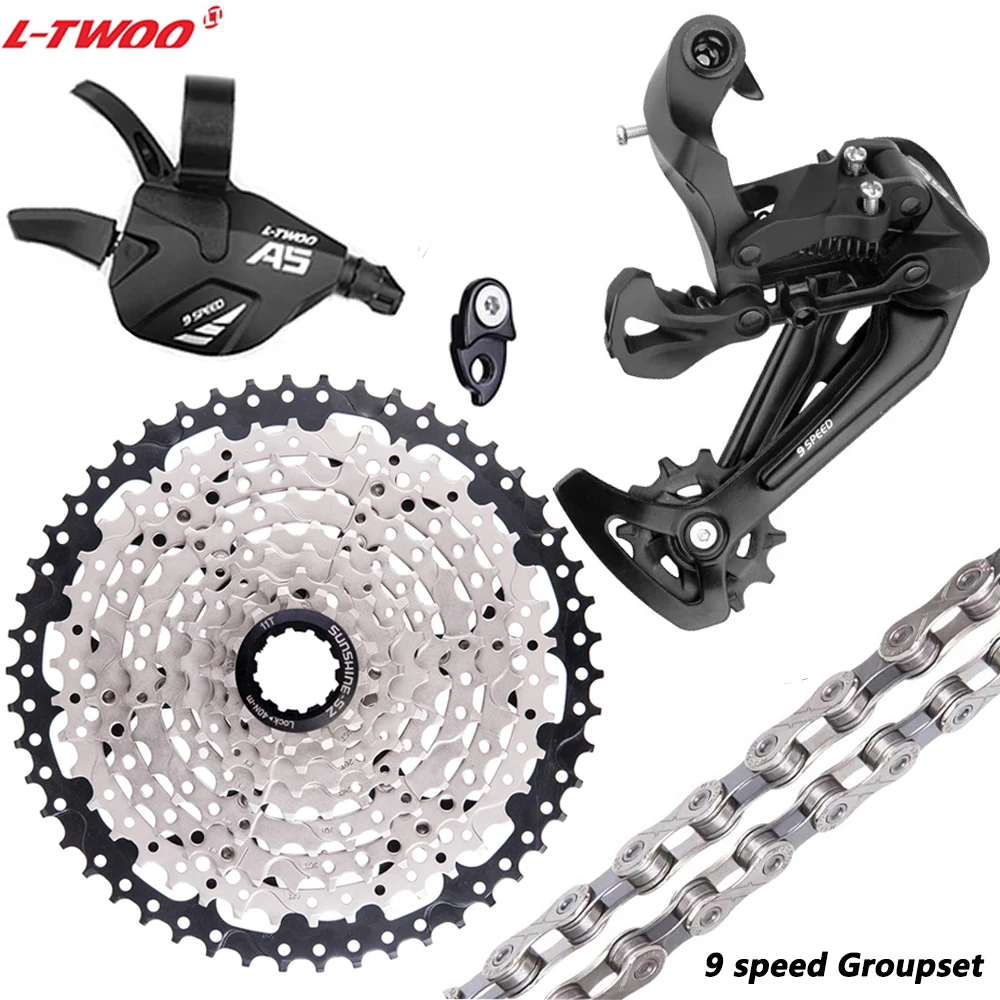 

LTWOO MTB 1*9 speed Groupset A5 9s shifter Rear Derailleur 9S 11- 50T 46T 42T 40T 36T cassette 9V chain current parts for K7 Kit