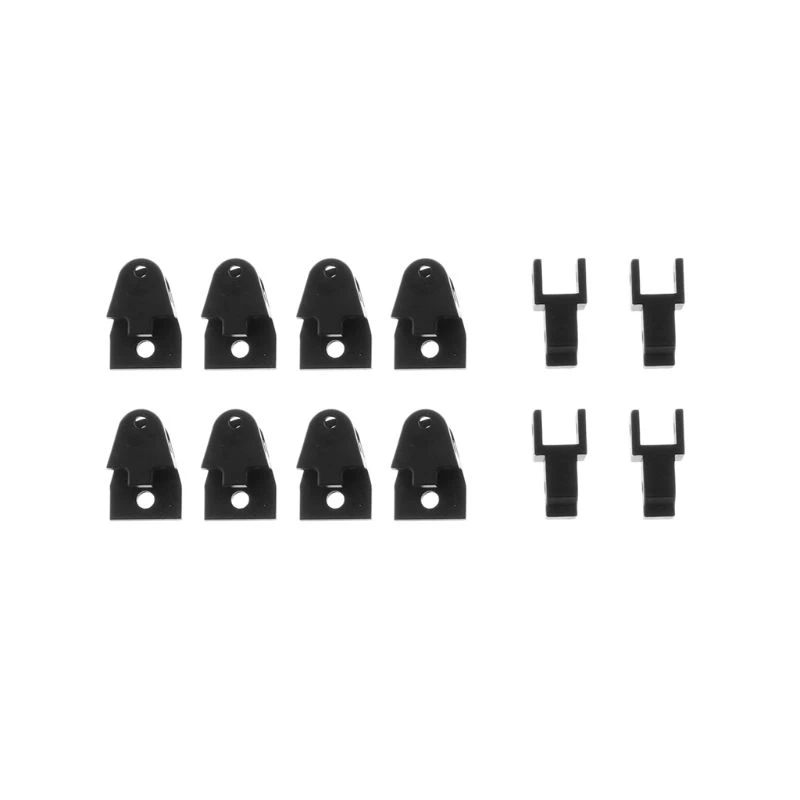 

2 Set RC Car Part: 1 Pcs Metal Lifting Lugs Large Stroke Steel Plate & 1 Set Climbing Off-Road Vehicle Toy Model,Black