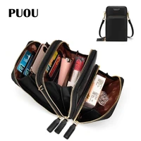 puou new pu leather cellphone purses fashion daily use card holder small summer shoulder bag for women handbags