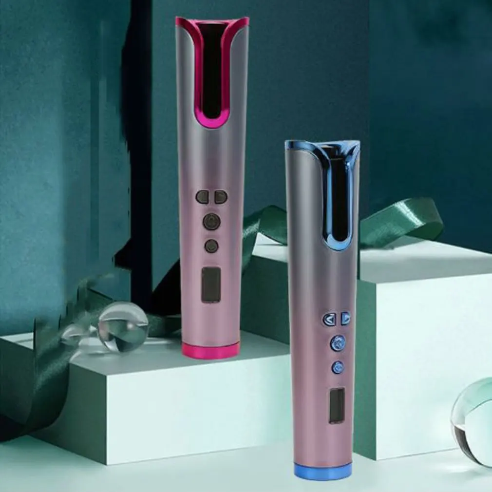 

Automatic Hair Curler Ceramic Hair Curlers Cordless LED Digital Curly Iron Rechargable Hair Curlign Iron Hair Styling Tool