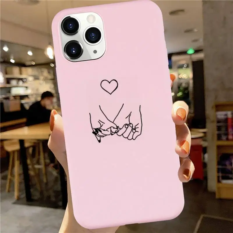 

Black line art Minimalist aesthetics Phone Case Candy Color for iPhone 6 7 8 11 12 s mini pro X XS XR MAX Plus