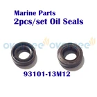 2 шт.компл. сальник 93101-13M12 для Yamaha лодочный мотор 2T Parsun Hidea HDX SEAPRO 3HP 4HP 5HP; Размер с увеличенной полнотой; Размер 13*22*7 мм