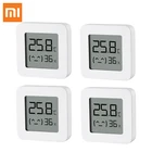 Датчик температуры и влажности Xiaomi Mijia, цифровой измеритель влажности с 2 ЖК-экраном, Bluetooth, для детей, работает с Mi Home