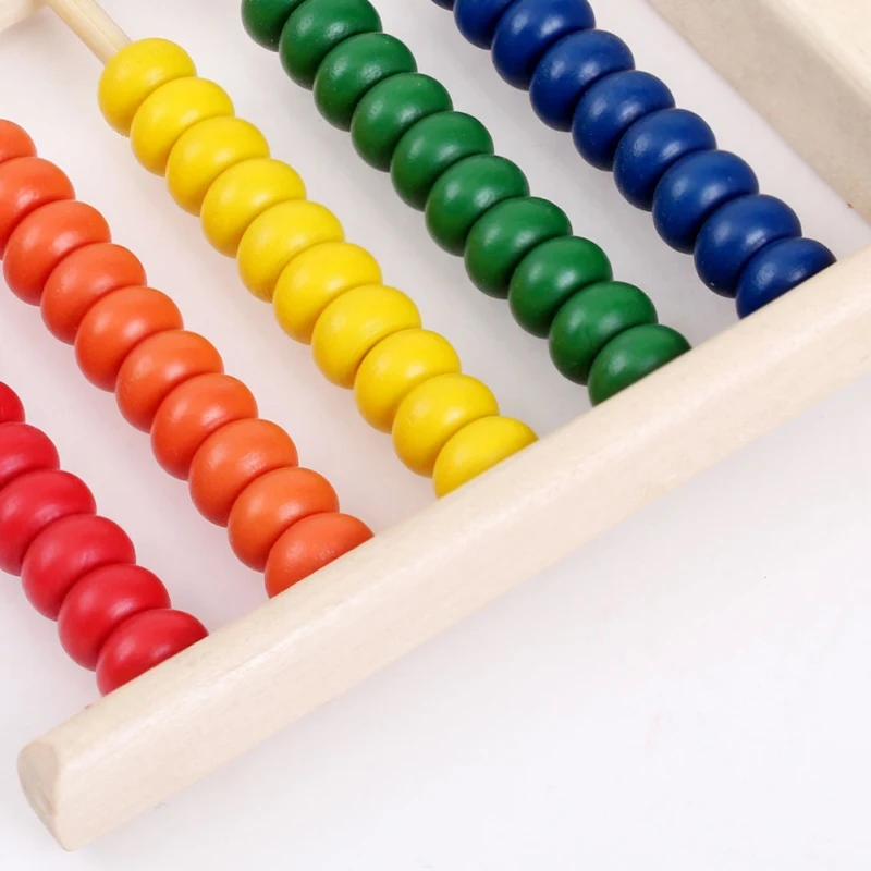 

NEW Kids Wooden Abacus Toy Educational Math Learning Toy Calculation Abacus Montessori Beads 1PC
