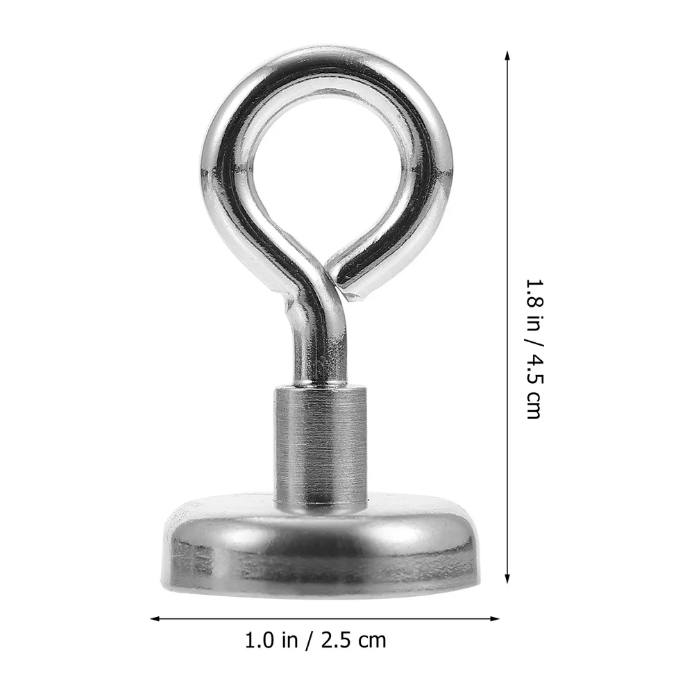 

8 Pcs Magnetic Hooks Practical Countersunk Hooks Heavy Duty Magnetic Hooks