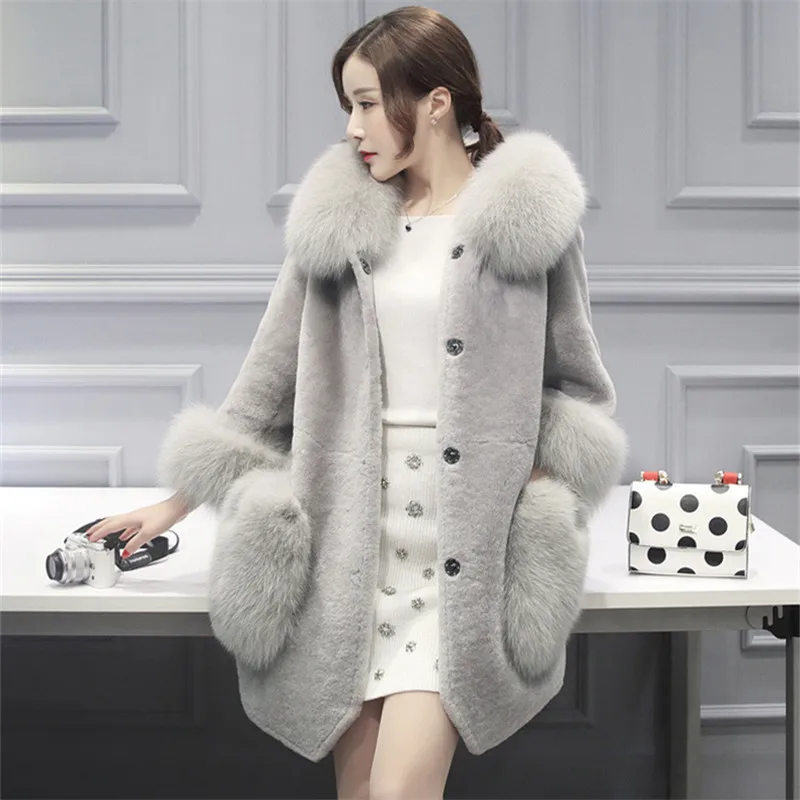 Женское зимнее пальто из искусственного меха с капюшоном|Куртки меха| |