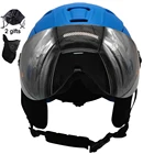 LOCLE CE сертифицированные очки, лыжный шлем, шлем для катания на лыжах, сноуборде или скейтборде, шлем с очками 52-64 см