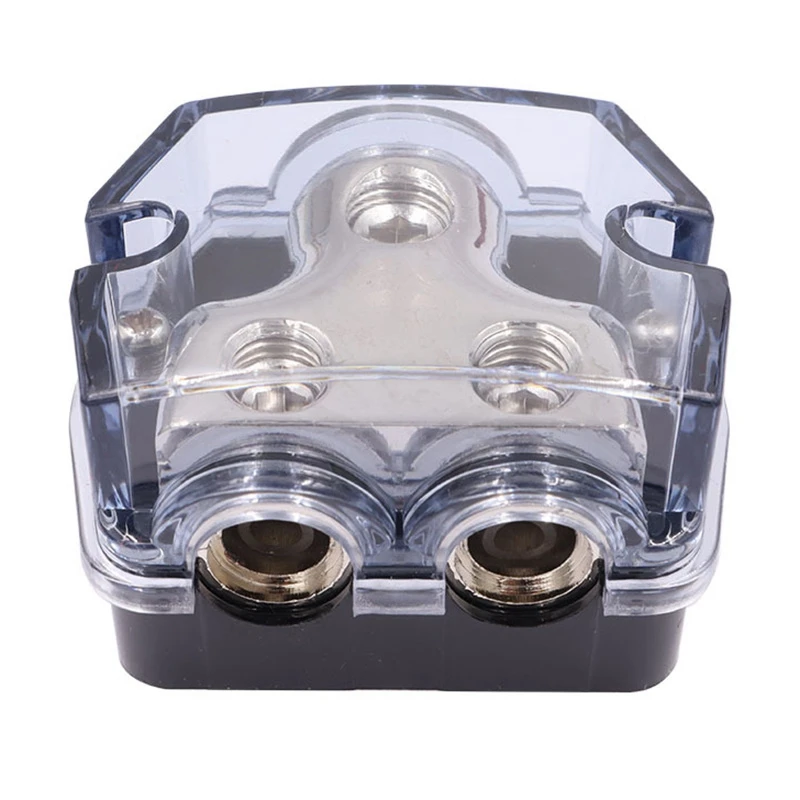 

2 Way Power Distribution Block 1 in 2 Out Car Audio Stereo Amp Distribution Connecting Block for Audio Splitter