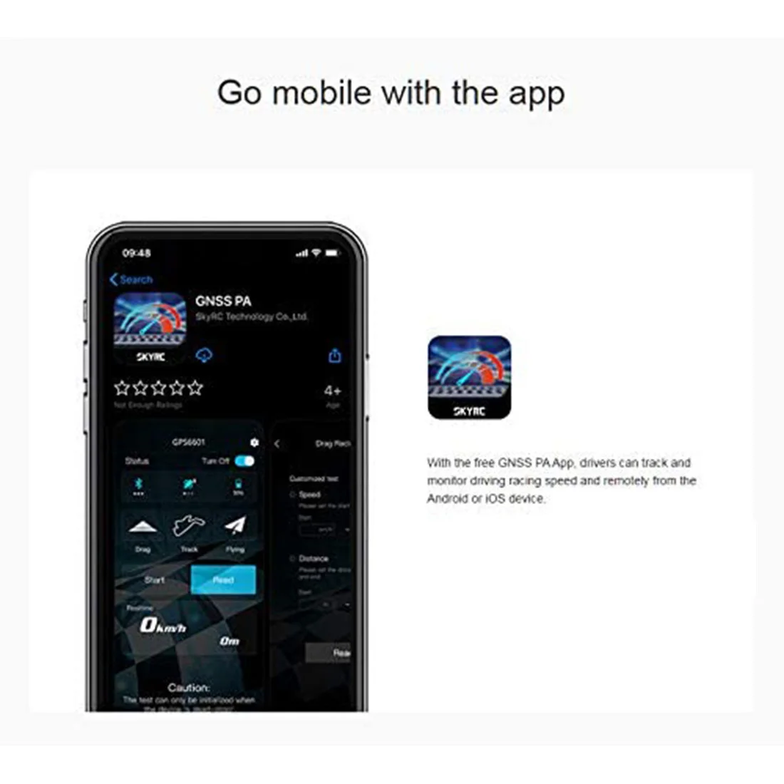 SKYRC SK-500023 GNSS GSM020 + GLONASS анализатор производительности Power APP GPS измеритель скорости