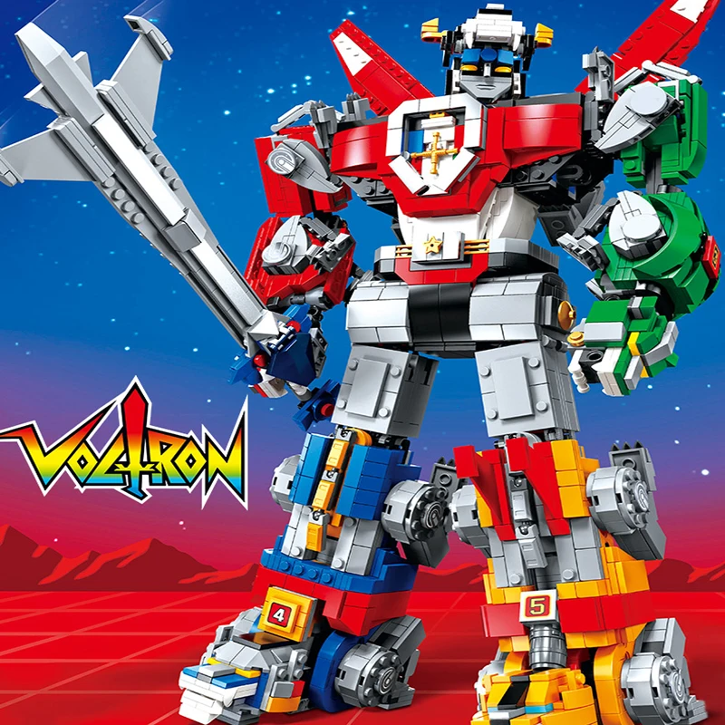 В наличии 16057 Voltron Defender of The Universe 5 в 1 сменная модель строительные блоки кирпичи