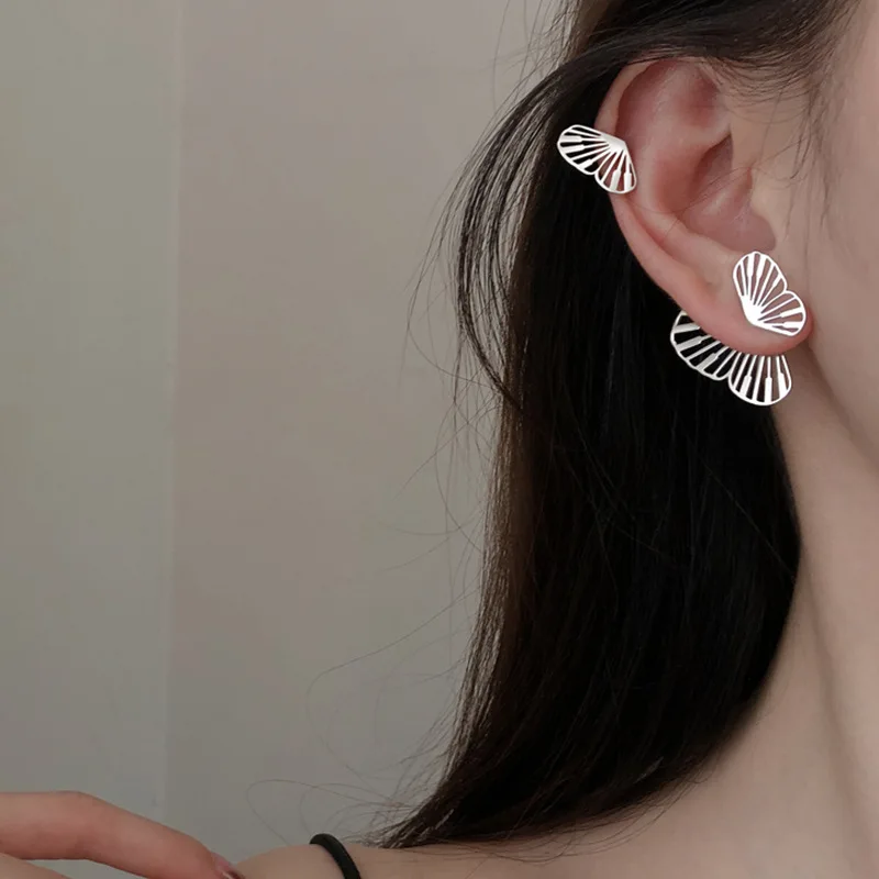 

925 Sterling Silver Hollow Butterfly Stud Earring For Women Girls Party Jewelry Pendientes Accessories eh1358