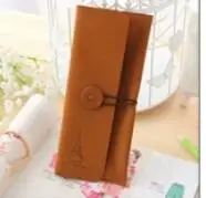 Чехол для карандашей косметичка унисекс кожзам кошелек ключей сумка Холщовая