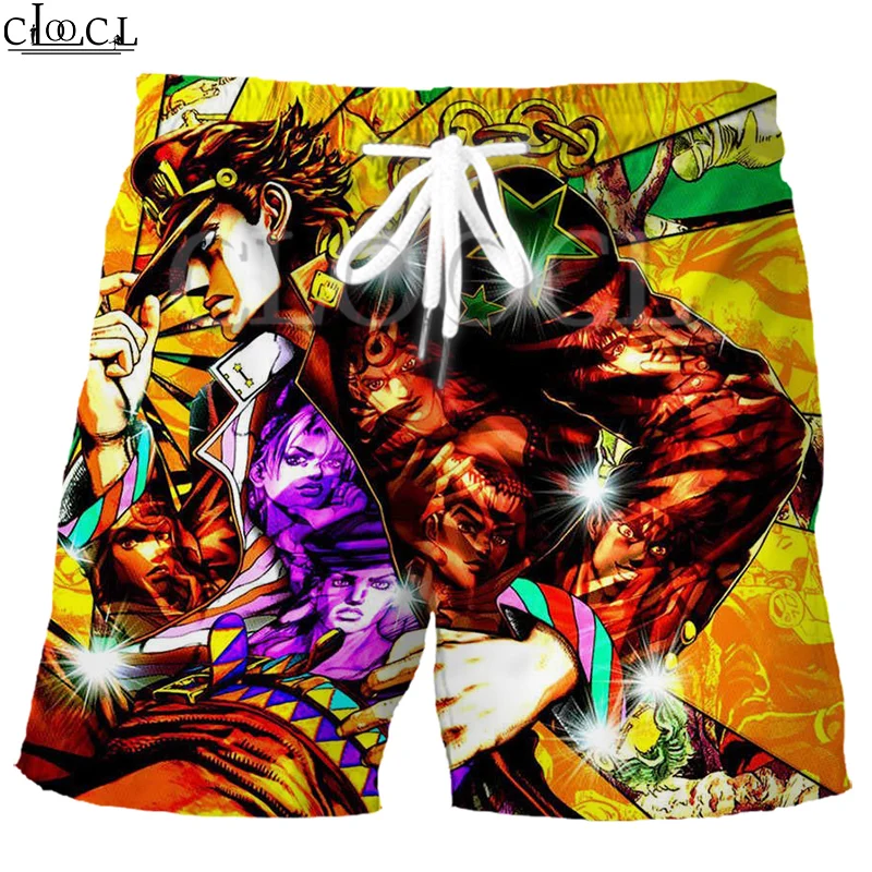 Шорты CLOOCL мужские с 3D принтом из японского аниме Невероятные приключения Джоджо