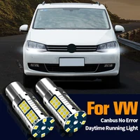 2pcs led daytime running light drl bulb lamp canbus p21w ba15s 1156 for vw sharan 7n 2010 2018 transporter t5 t5 1 t6 2010 2019