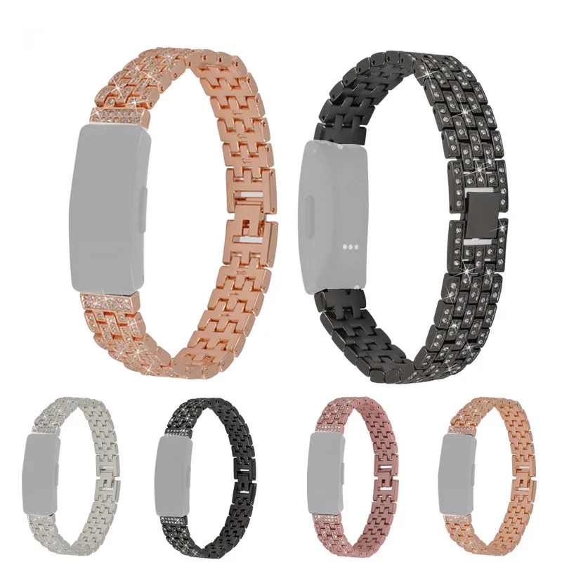 

Браслет HIPERDEAL для часов Fitbit Inspire/HR, ремешок с алмазным кристаллом из сплава, подходит для замены часов Jy31