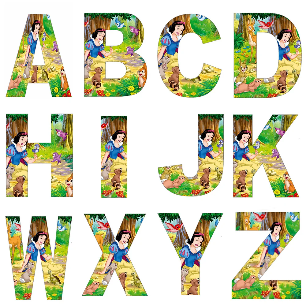 

Disney 5D Diamond Painting Letter Cartoon Princess Snow White Diamond Embroidery Cross Stitch Text Rhinestones Mosaic Home Decor