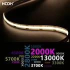 2000K  13000K COB Светодиодная лента высокой плотности, белая лента с регулируемой яркостью, светильник для ювелирных изделий, комнатное освещение, Прямая поставка с завода, оптовая продажа