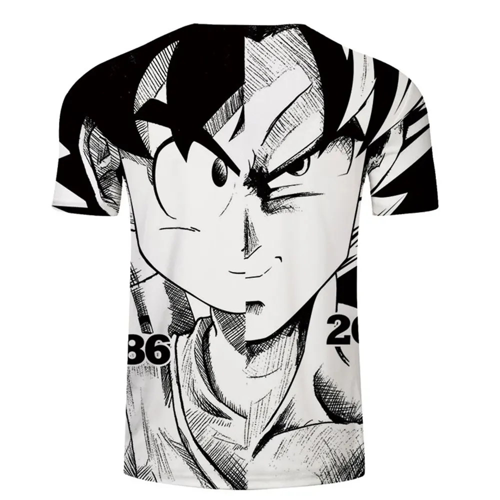 

Japanese Anime Funny T-shirt Men's Harajuku Anime Top 3D Printed T-shirt O-Neck Shirt Boy Streetwear Loose T-shirt