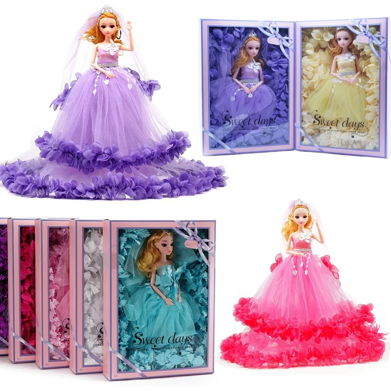 Модное свадебное платье ручной работы для куклы Барби одежда принцессы ужина и