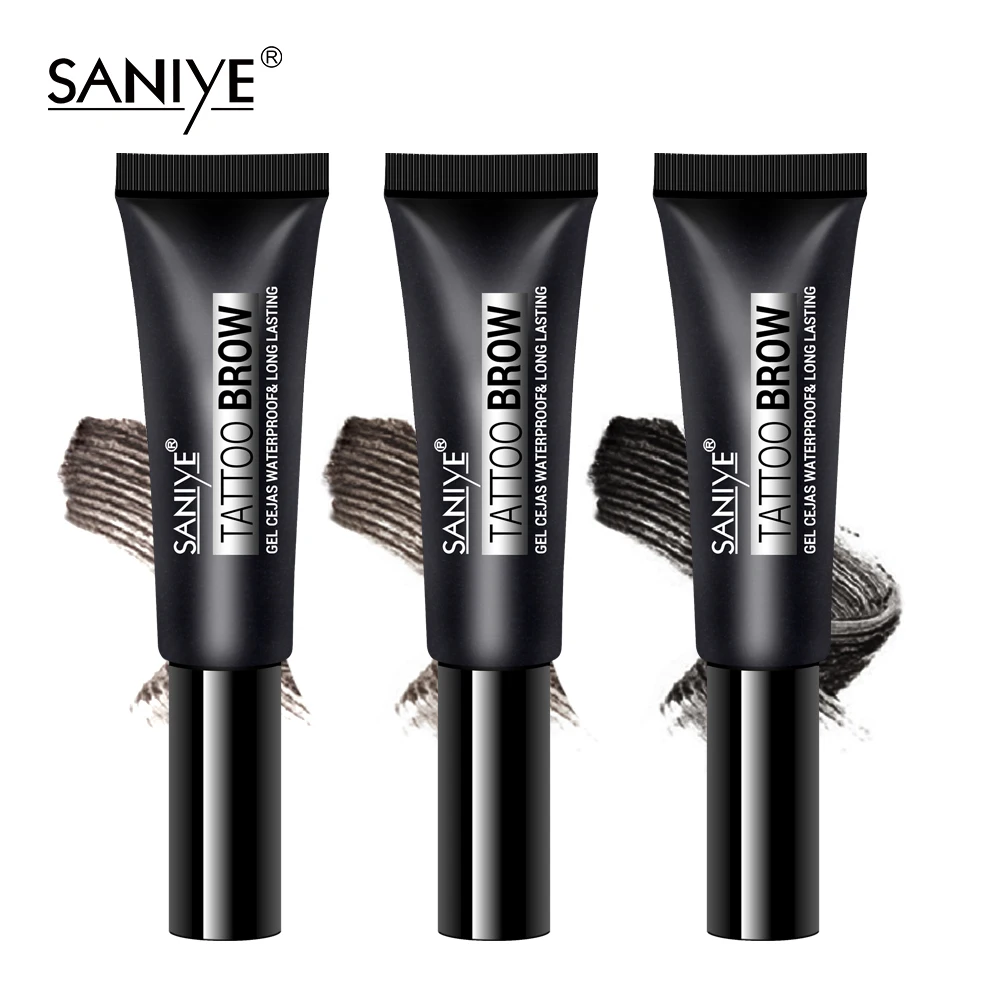 SANIYE татуаж для бровей Гель с кистью водонепроницаемый усилитель гелевая краска