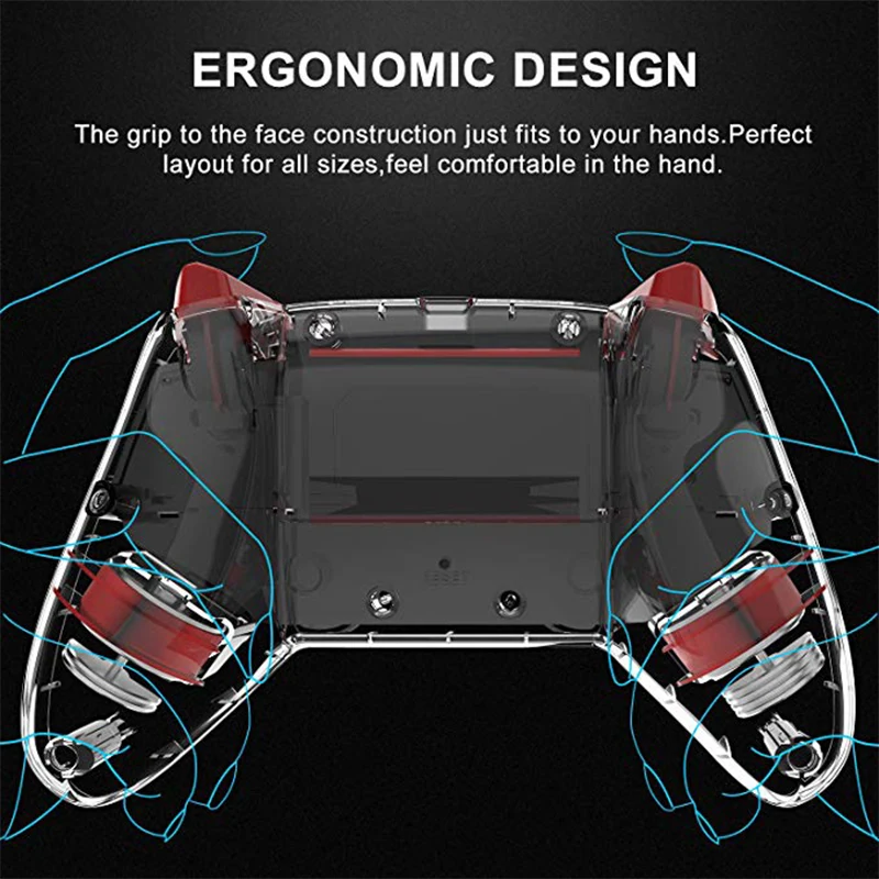 Беспроводной Bluetooth-контроллер геймпад для Nintendo Switch Pro Crystal Shell триггер джойстика