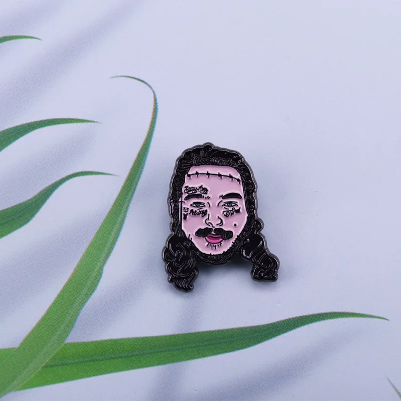Брошь Post Malone значок Остин и Ричард американского музыкального художника