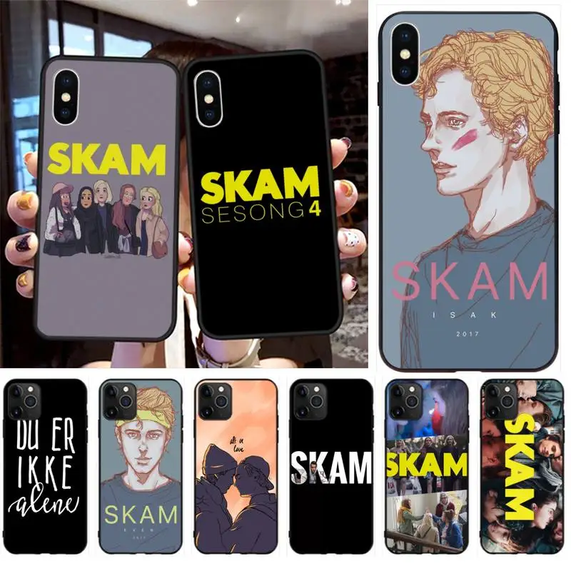 YJZFDYRM норвежский ТВ серийный Skam DIY чехол для телефона iPhone 11 pro XS MAX 8 7 6 6S Plus X 5S SE 2020 XR