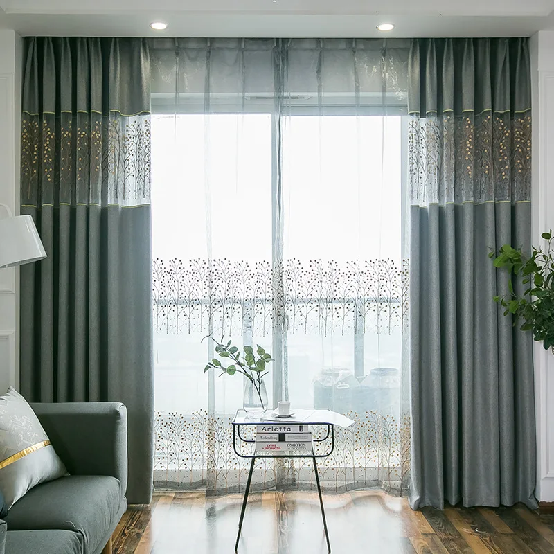 Европейские золотистые королевские роскошные шторы для спальни занавески на