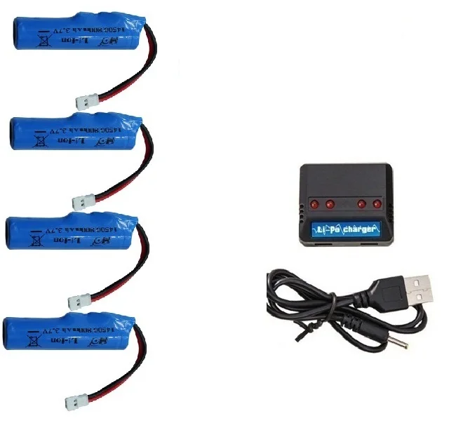 3 7 в 800 мАч 14500 перезаряжаемая батарея для игрушек на радиоуправлении вертолет