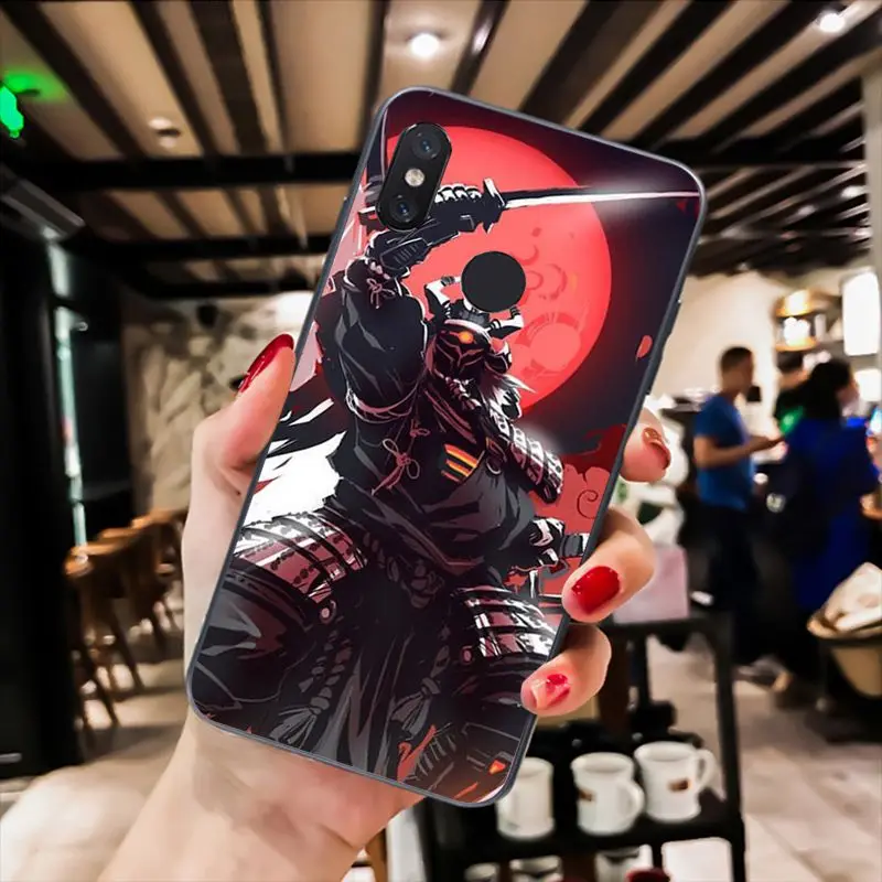 MaiYaCa японская маска самурая oni чехол для телефона Xiaomi mi5 6 A1 A2 Lite Mi9 9SE mi8lite F1 Mix2 2S Max2 3 |