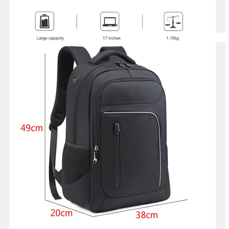 Мужской многофункциональный водонепроницаемый рюкзак с usb зарядкой 17 3 дюйма для