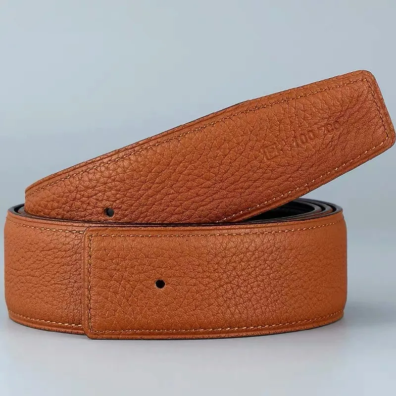 

624 luxury brand leather design belt high quality double buckle fashion belt men and women casual belt couple belt gift box