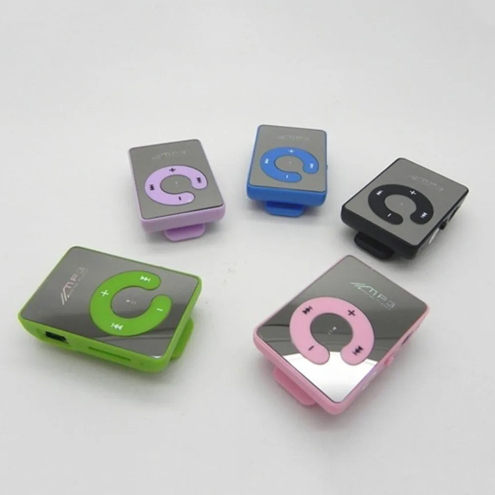 MP3 Player Waterproof Mirror Mini Portable Music TF Card Sports C Button Clip Digital | Players