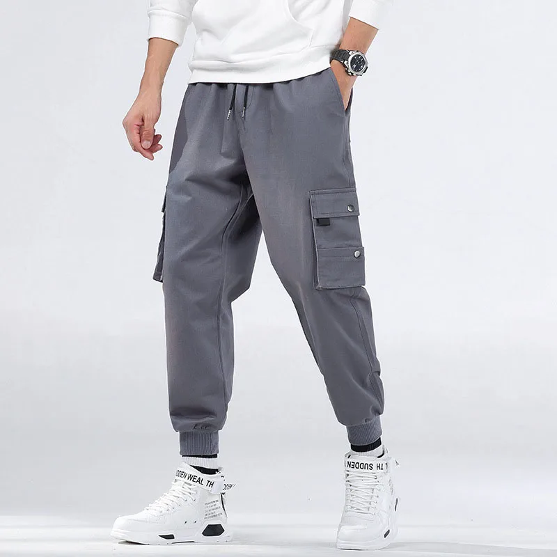 

Idopy Men`s Camouflage Cargo Pants Joggers Plus Size M-8XL Drawstring Ankle Length Hip Hop Street Trousers Slacks For Male