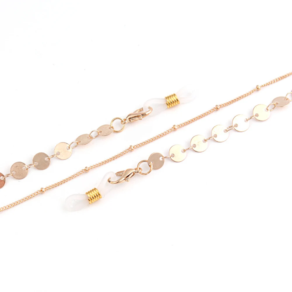 

Kid Women Glass Chain Face Mask Chain Necklace Strap Non-slip Eyeglass Holder Cord Neck Sunglass Strap Chain for Unisex Jewelry