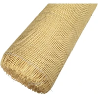 40cm45cm 15 meters wide natural indonesian real rattan cane webbing roll sheet square grids furniture chair table material
