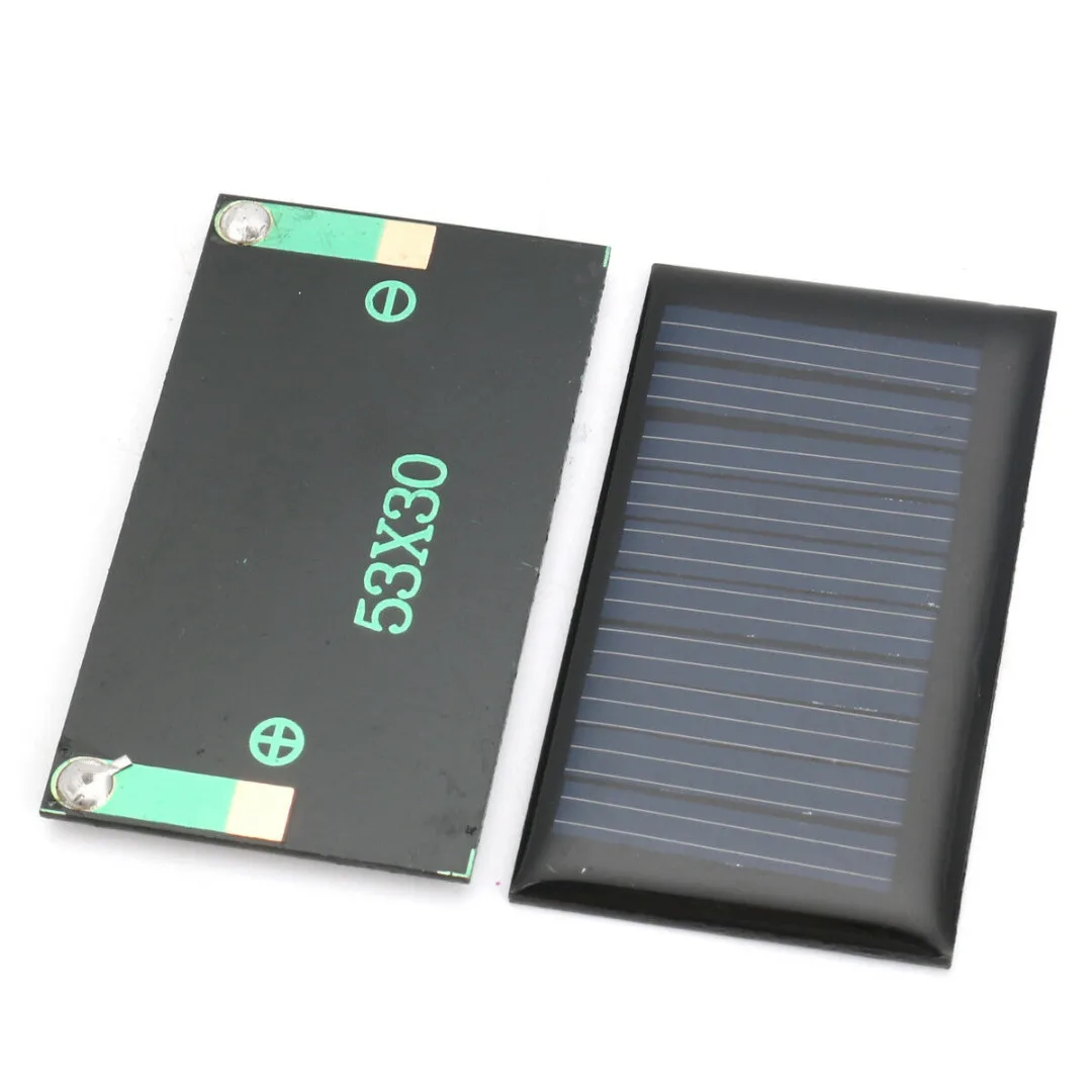 10Pcs/Lot 5V 30mA 53X30mm Polycrystalline Micro Power Solar Cells Panel Charger For DIY Toy | Электроника