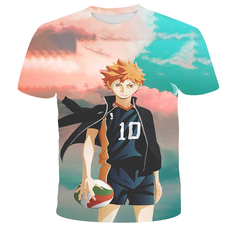 

POP Inspired by Haikyu Cosplay Costume Fashion Coat 3D Printing cartoon Volleyball young baby O-Neck Tshirt For Boy's / Girl's