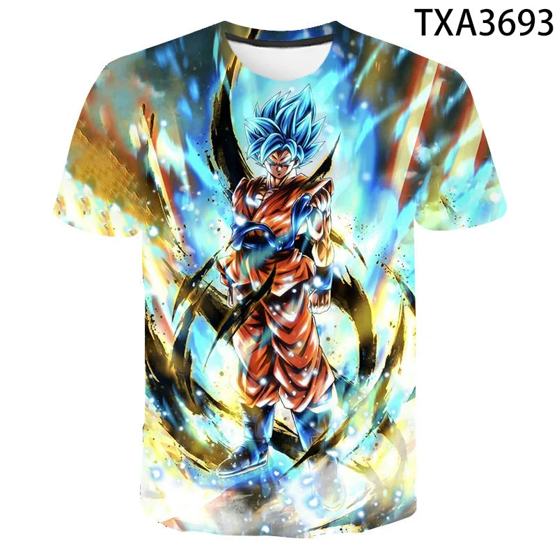 

Летняя мультяшная аниме 3D футболка для мужчин, женщин, детей, Повседневная Уличная одежда для мальчиков и девочек, детская футболка с принто...