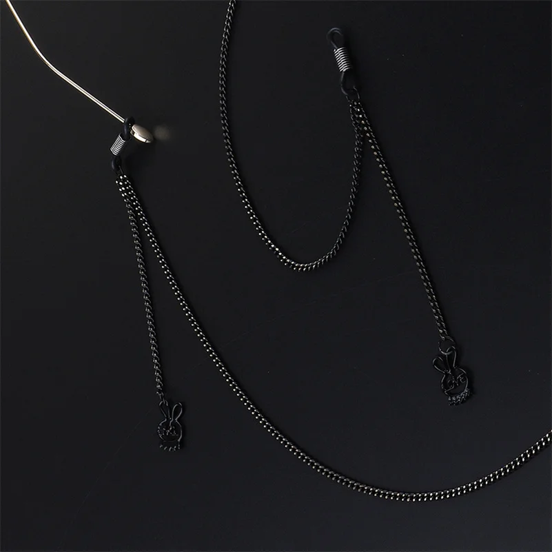 

Black LOVE Rabbit Pendant Sunglasses Glasses Chain For Womens Strap Hang Spectacle Cord Holder Lanyards Luxury Fashion 2021 New