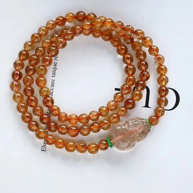 Мужские и женские браслеты с натуральным камнем круглые бусины 6 мм золотыми