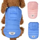 Зимняя одежда для собак, теплая пуховая куртка для собак, светло-розовая голубая одежда для домашних животных, пальто для собак, жилет, одежда для чихуахуа, французского бульдога