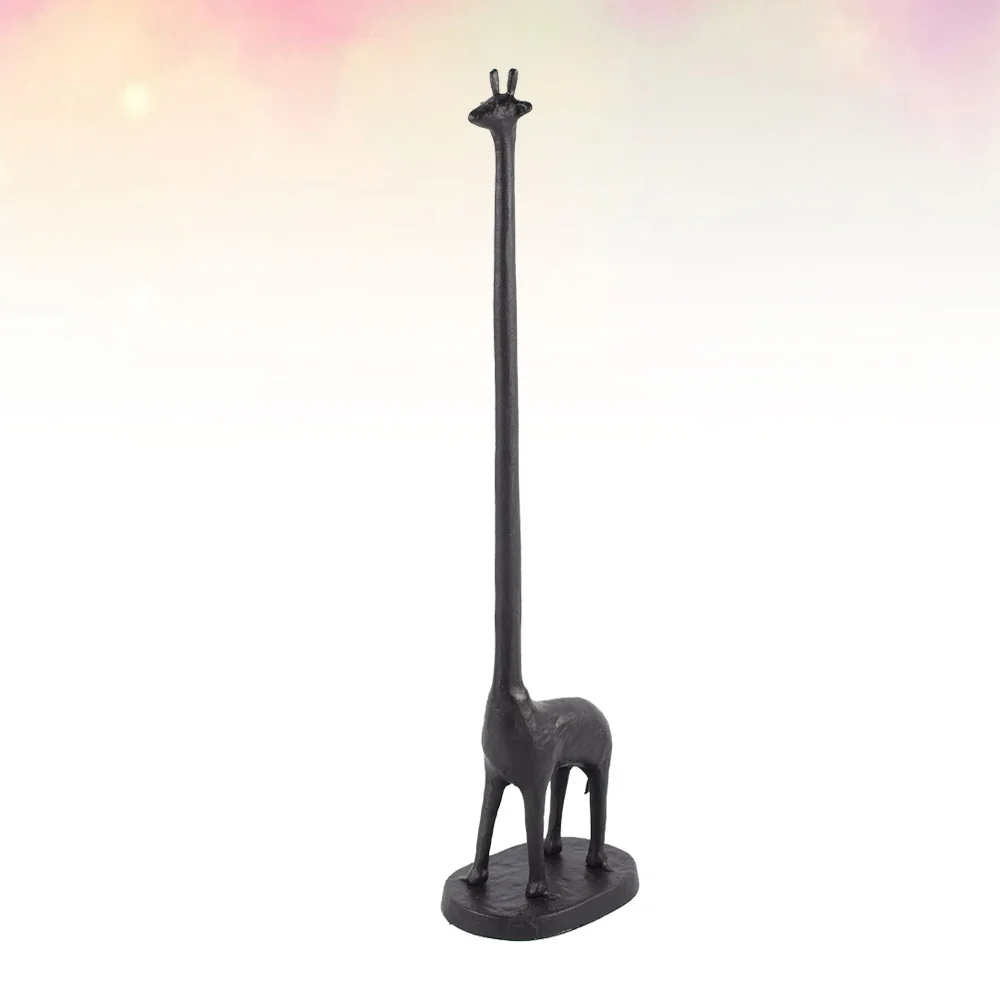 

Iron Giraffe Orament Creative Giraffe Tissue Holder Vintage Art Decoration