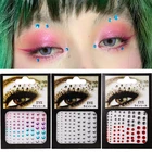 3D Алмазные временные сексуальные хрустальные бусины сделай сам алмазные инструменты для праздника вечевечерние НКИ макияжа блестящие декоративные наклейки для макияжа глаз
