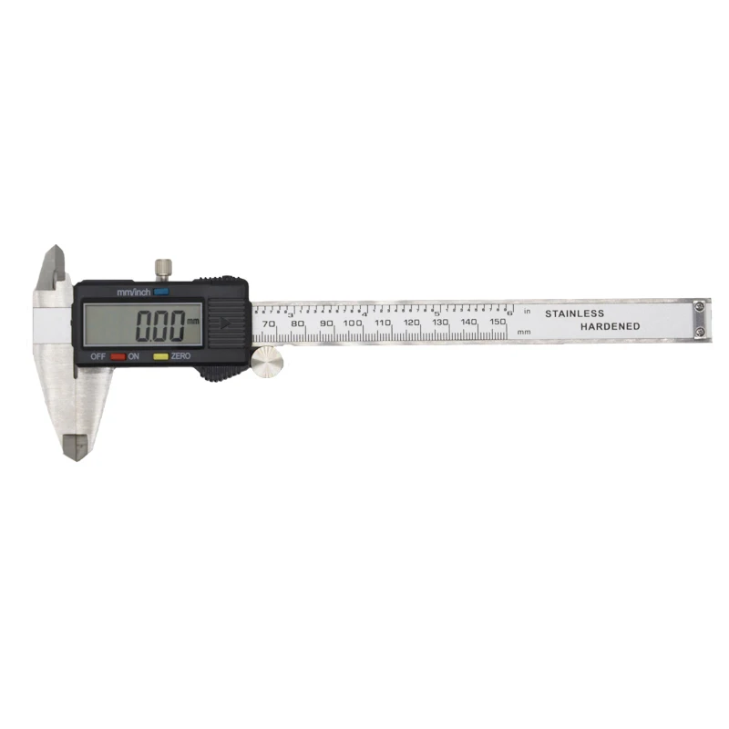 only a caliper 150 мм Цифровой Электронный штангенциркуль микрометр 6-дюймовый Широкоэкранный ЖК-дисплей дисплей Нержавеющая сталь металлический штангенциркуль измерительный инструмент - Цвет: only a caliper