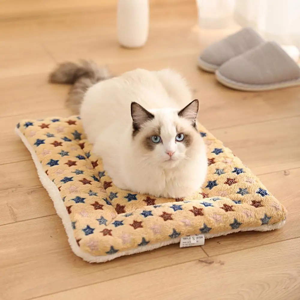 L/M/S утолщенная мягкая флисовая подкладка для домашних животных одеяло кровать