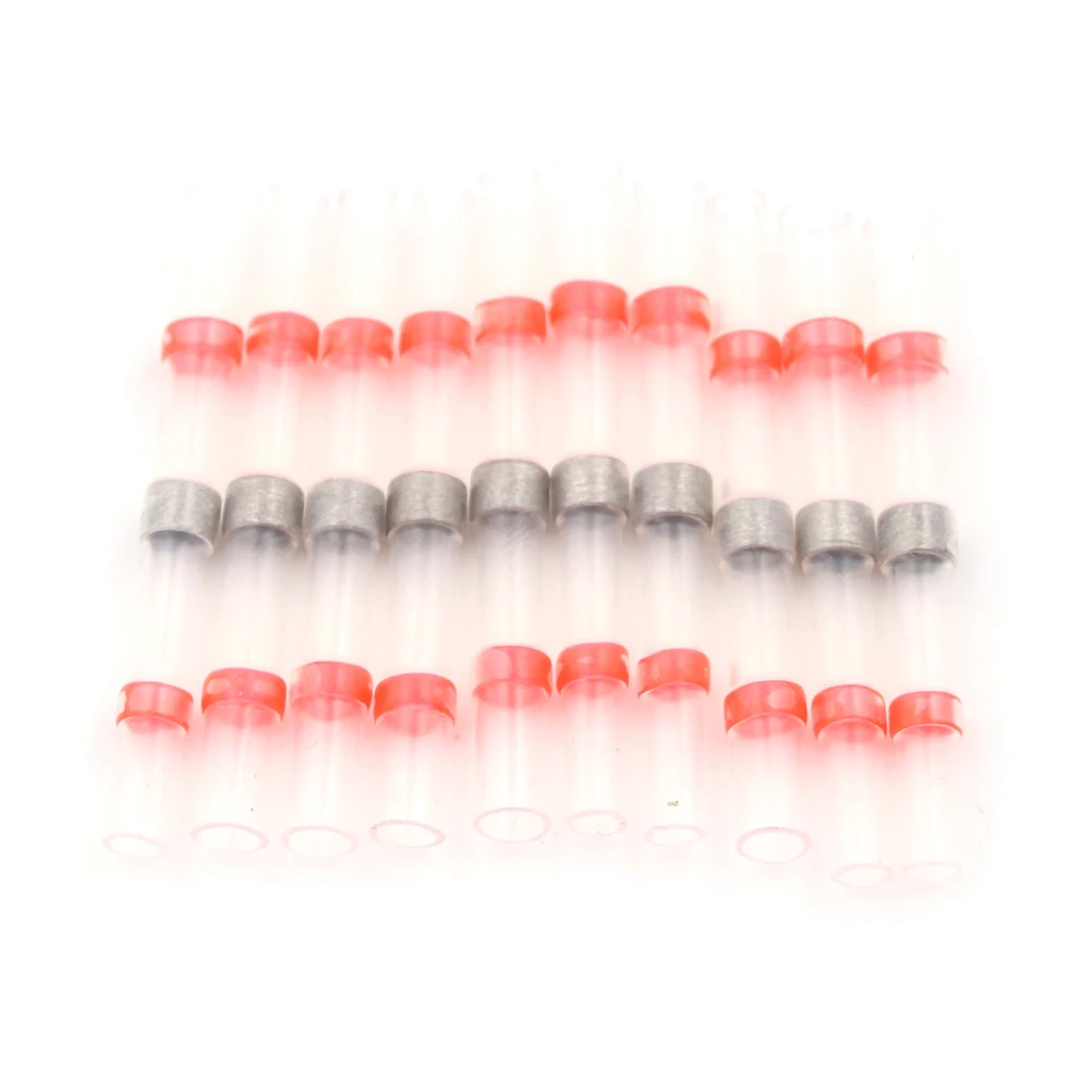 Уплотнение термоусадочный стыковой провода разъемы терминалы красный припой