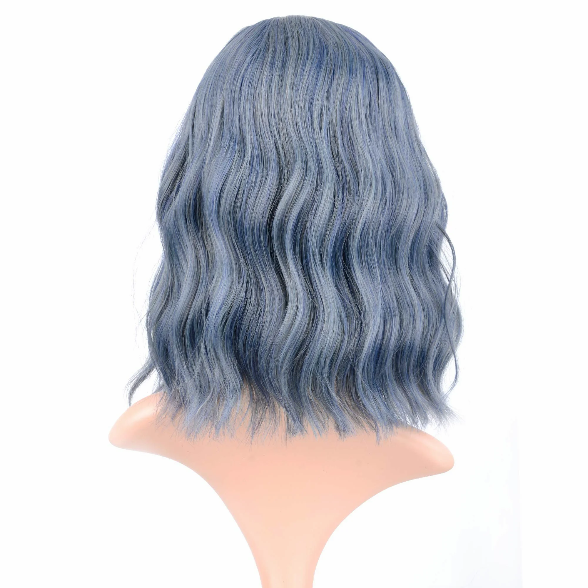 Волнистый парик Короткие парики с пневматической челкой женский короткий длиной