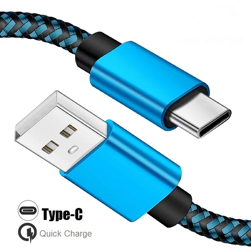 

VSKEY 2PCS USB Type C Cable for Xiaomi Mi 11T Poco X3 NFC F3 F2 Pro Redmi Note 11 Type-C Port Fast Charging Data Cords